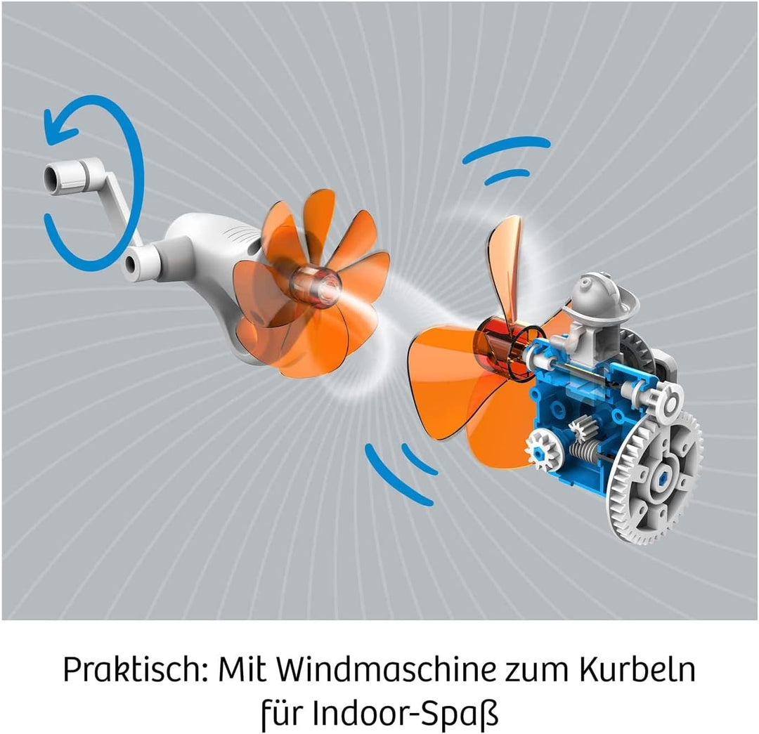 KOSMOS 621056 Wind Bots, Experimentieren mit erneuerbaren Energien für Kinder ab 8 Jahren, Bausatz f