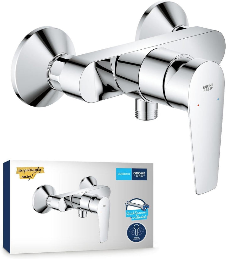 GROHE StartEdge - Einhand- Brausearmatur (mit Temperaturbegrenzer, variable Mengenbegrenzung, eigens