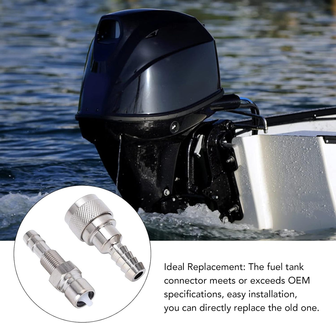 Aussenbord-Kraftstoffanschluss, 2 Stück Kraftstoffleitungsanschluss Kraftstoffschlauchanschluss Männ