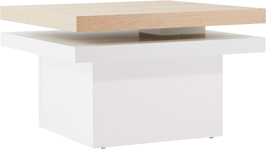 Alfa-Tische Tango Couchtisch, Holz, Sonoma Eiche, 70x70x42 cm