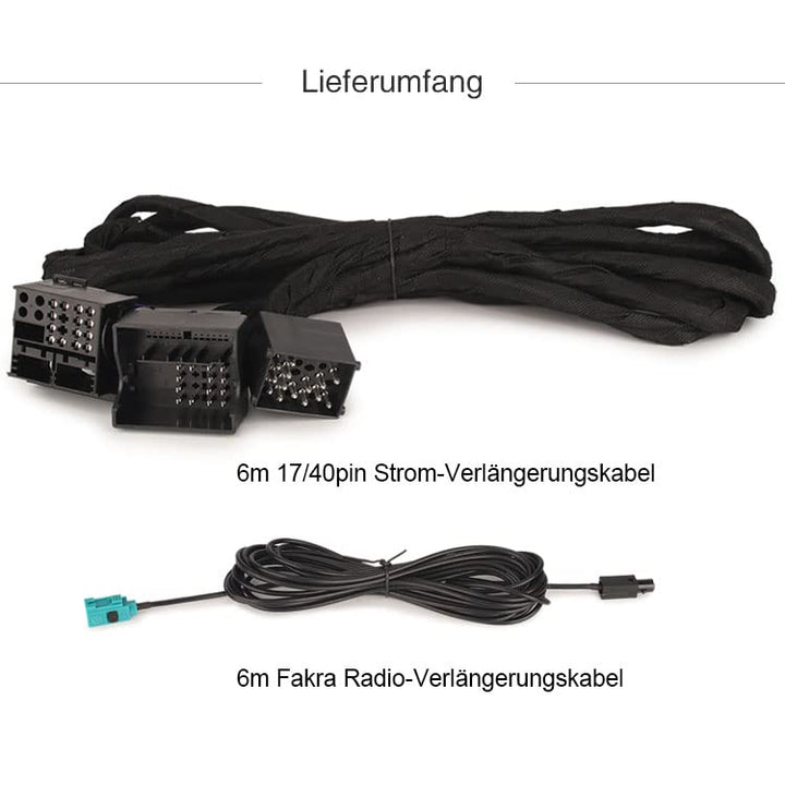Erisin BM6M Verlängerungskabel für BMW 3er E46 5er E39 X5 E53 M3 M5 E38 Autoradio (inkl. Fakra Radio