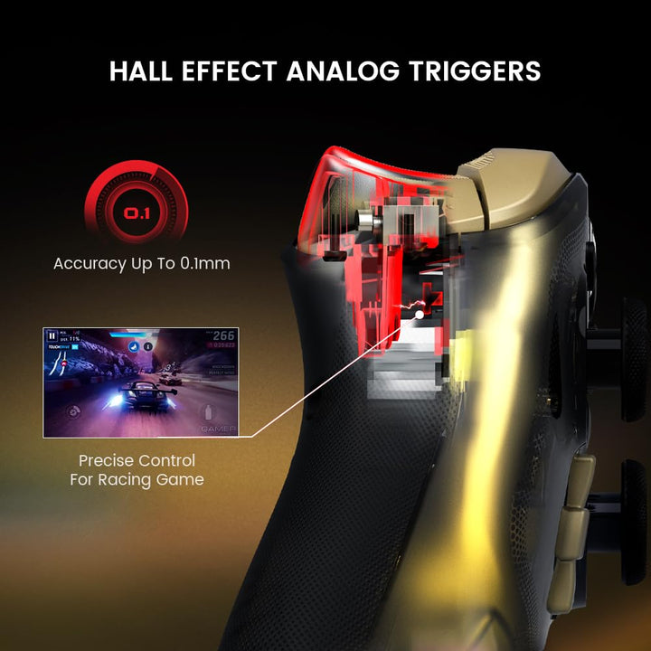 GameSir Kaleid Flux Transparent Wired Controller- Gaming Controller Officially Licensed for Xbox Ser