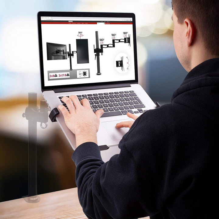 Duronic DML7 Laptop- | Tablet-Halterung | kompatibel mit Allen Duronic Monitorhalterungen, DML7