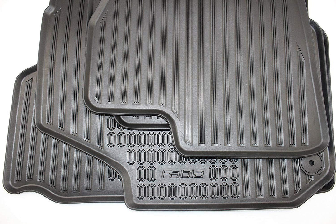 Skoda 5J1061550 Gummi Fussmatten 4X Gummimatten Original Allwettermatten