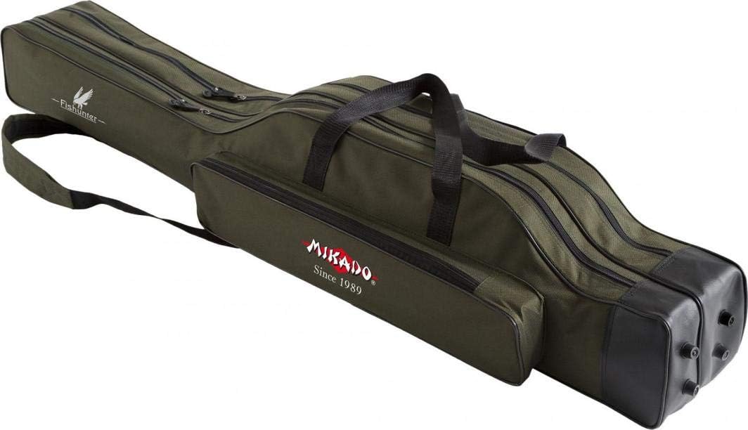 Mikado Rutentasche 2/3 Fächern Rutenfutteral Angeltasche viele Varianten! 1,2-1,6m 140cm/3 Kammern/U
