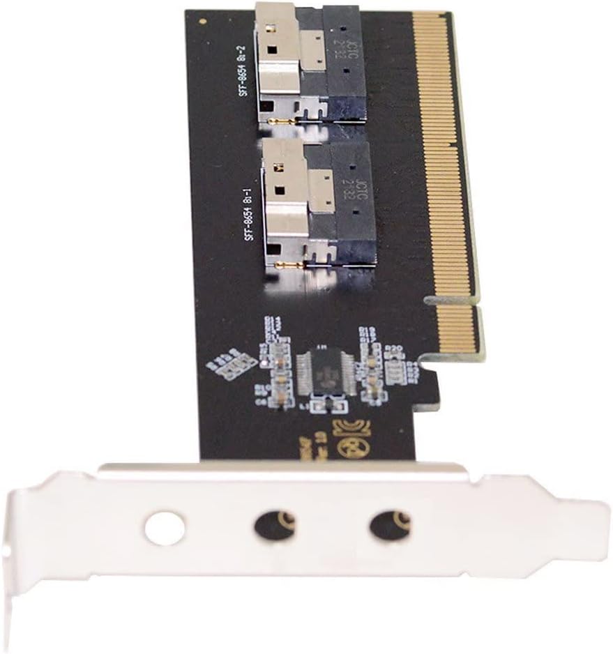 Xiwai Slimline Dual SFF-8654 8X 4 NVME auf PCIE Express 3.0 4.0 Raid Card VROC Raid0 Hyper Adapter S
