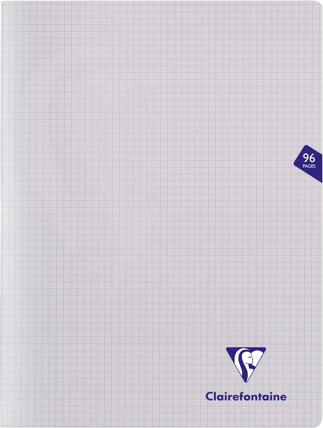 Clairefontaine 393362C - Packung mit 10 Heften Mimesys DIN A4+, 24x32cm, 48 Blatt kariert, 90g, Einb