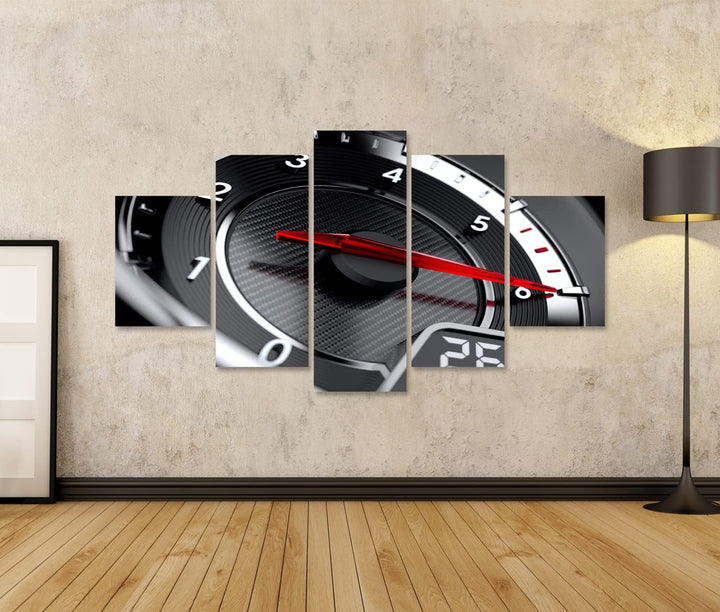 islandburner Bild auf Leinwand Auto Tachometer High Speed Konzept Bilder Wandbilder Poster Leinwand