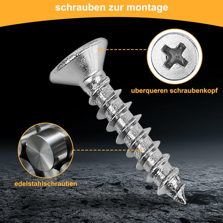 Edelstahl Mähroboter Spikes für Worx WR141E / WR142E / WR143E / WR165E / WR167E Mähroboter, Traktion