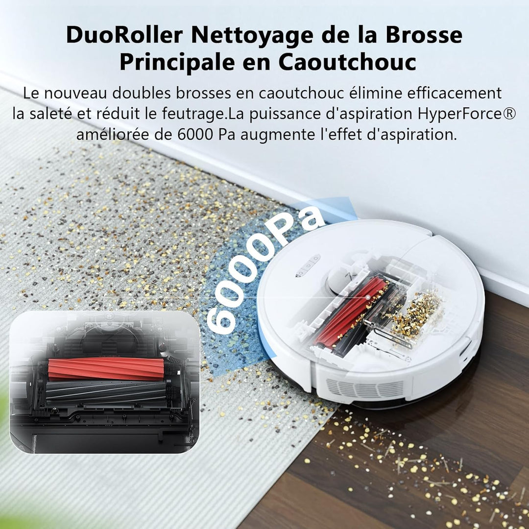 roborock S7 Saug- und Wischroboter (Saugleistung 2500Pa, 180min Akkulaufzeit, 470ml Staubbehälter, 3