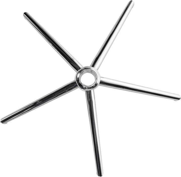 CLP Fusskreuz Eckig I Chrom I Drehkreuz Aus Metall I Stuhlbasis Für Bürostuhl, Farbe:Chrom, Chrom