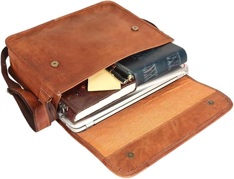 ALASKA EXPORTS handgemachte vintage Leder Messenger-Tasche für Laptop Aktentasche Best Computer, Sch