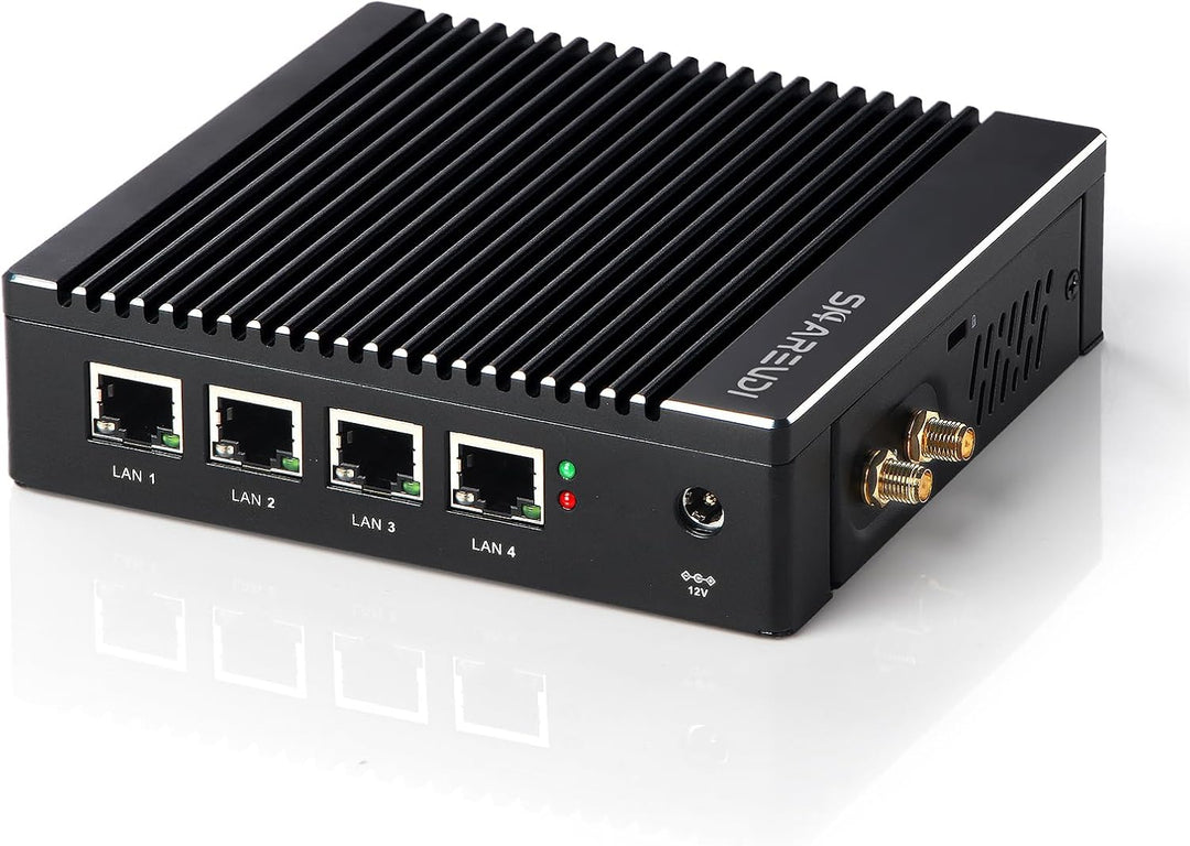 Sharevdi Mini PC Micro Firewall Appliance, Intel Celeron J4125 Quad Core Mini Computer, Firewall Min