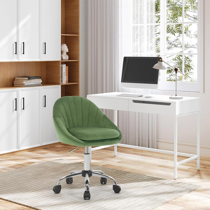 WOLTU Homeoffice Stuhl, Bürostuhl ergonomisch, Schminkstuhl drehbar, Drehstuhl mit Rollen, Schreibti