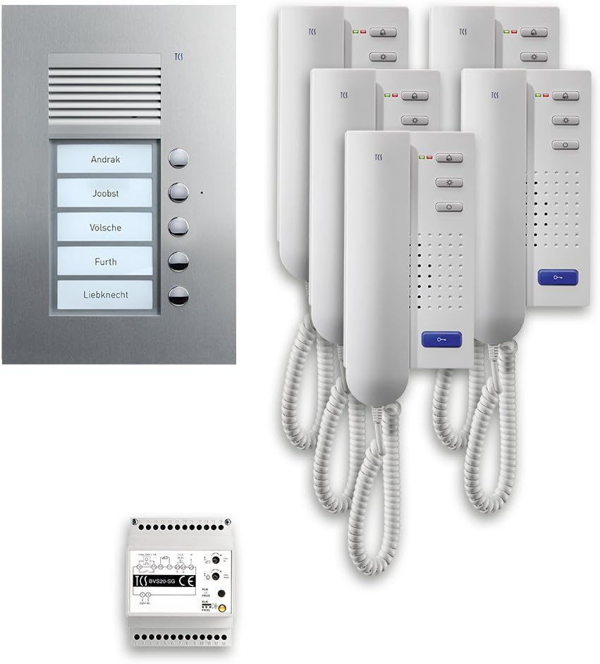 pack5 zum Gegensprechen Unterputz TCS PPU05-EN/02