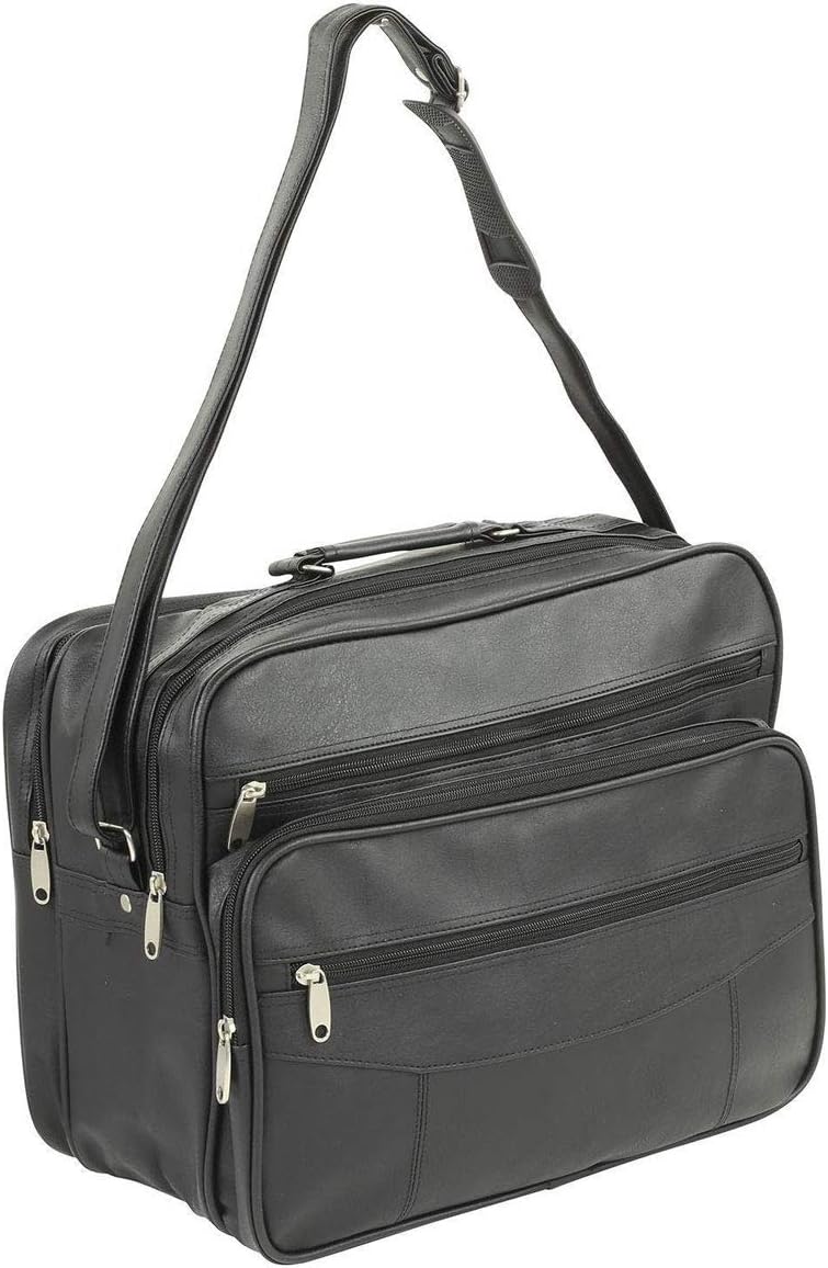 Bowatex Arbeitstasche Umhänge Flugumhänger Tasche Querformat 39 cm Schwarz