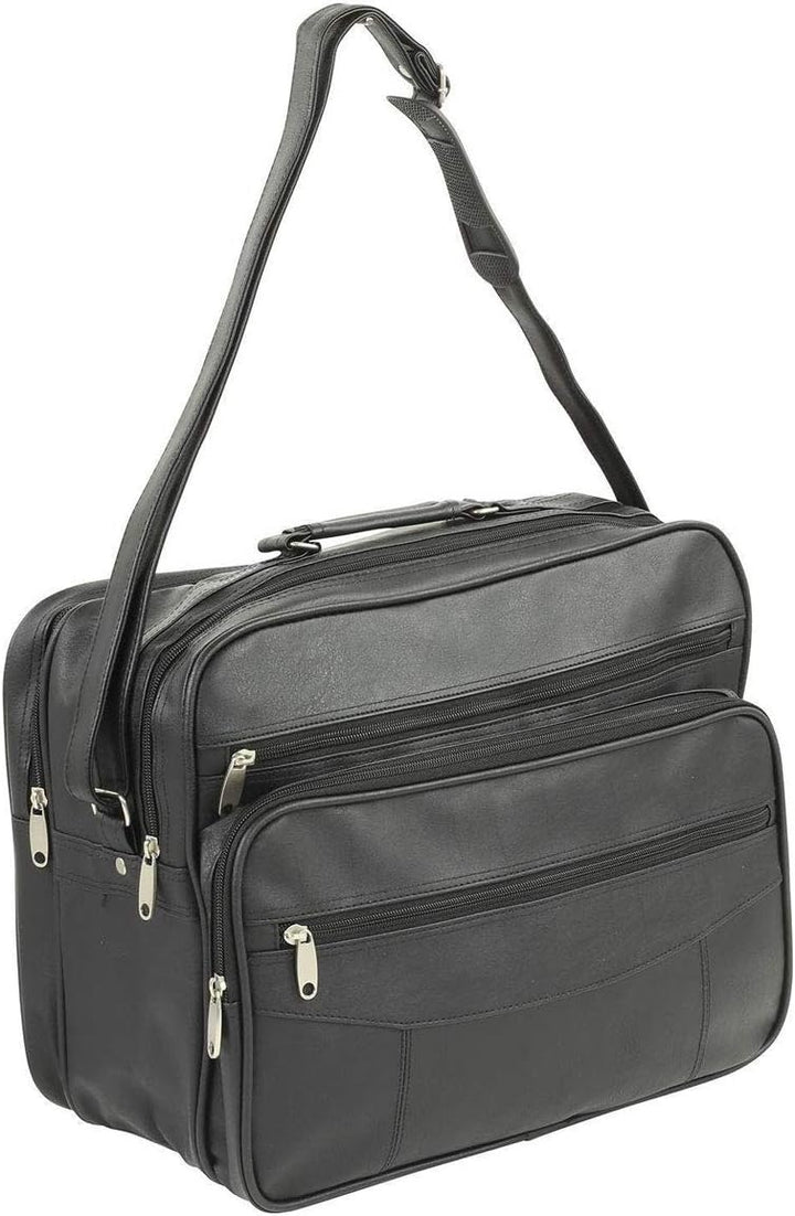 Bowatex Arbeitstasche Umhänge Flugumhänger Tasche Querformat 39 cm Schwarz