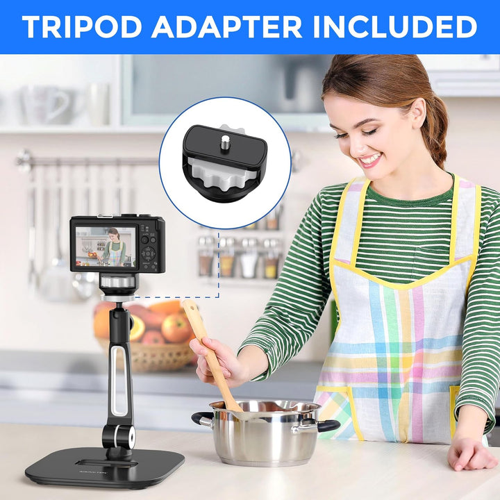 AboveTEK ipad Ständer Faltbar Tablet Ständer 4-11" Tablet Halter Schwarz 360°Swivel Halter Handy Stä