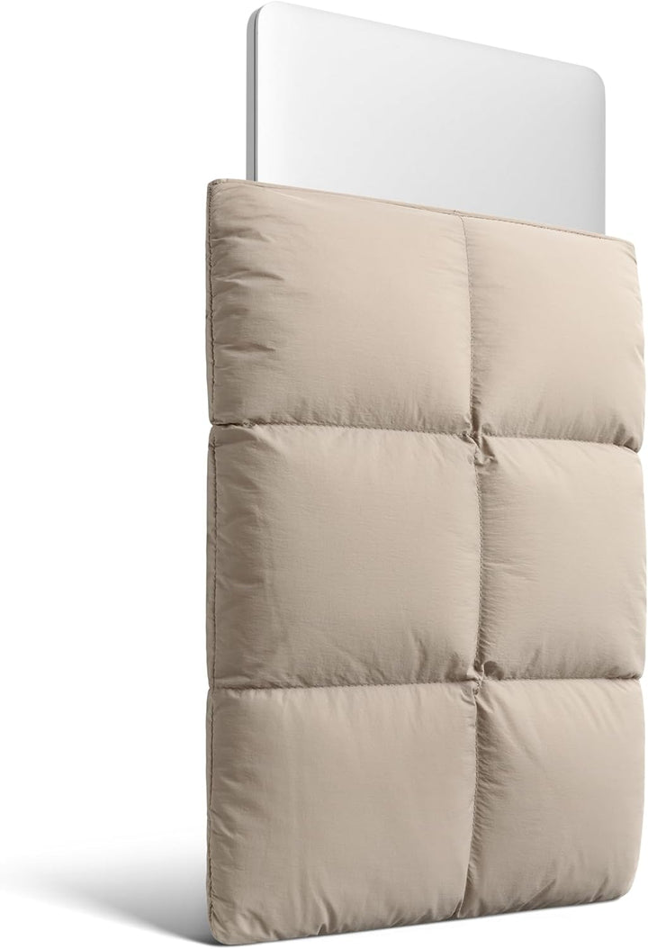 Comfyable Puffy Laptop Sleeve 15 Inch 16 Inch, Quilted Puffer Laptop Carrying Case, Pillow Cover Com