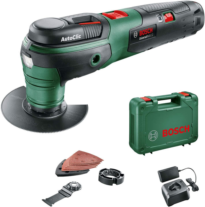 Bosch Akku Multifunktionswerkzeug UniversalMulti 12 (1 Akku, 12 Volt System, im Koffer) Set | 1