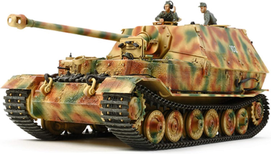 TAMIYA 300035325 - 1:35 WWII Deutscher Schwerer Kampfpanzer Elefant, Beige