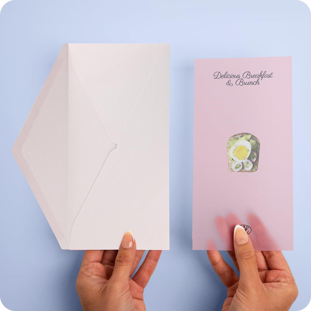 Netuno 100 Briefumschläge Perlmutt-Creme DIN lang 110x 220 mm 120g Aster Metallic Cream lange Perlmu