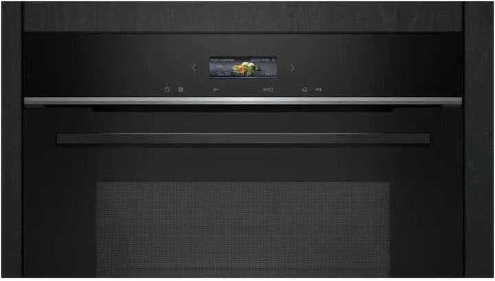 Siemens CE732GXB1 iQ700 Einbau-Mikrowelle, 60 x 45 cm, Schwarz, cookControl10 - Automatikprogramme,