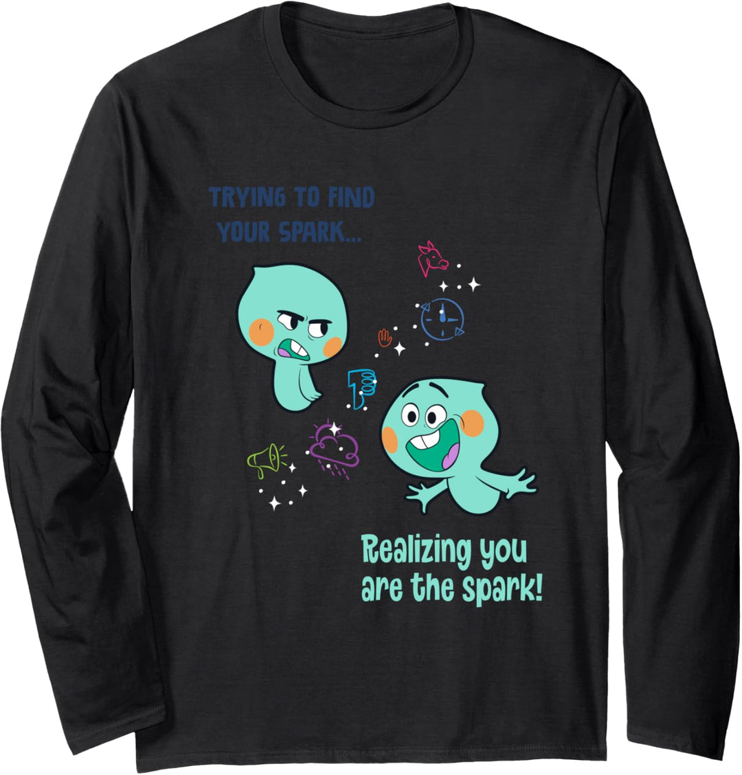Disney PIXAR Soul 22 Trying to Find Your Spark Meme Langarmshirt
