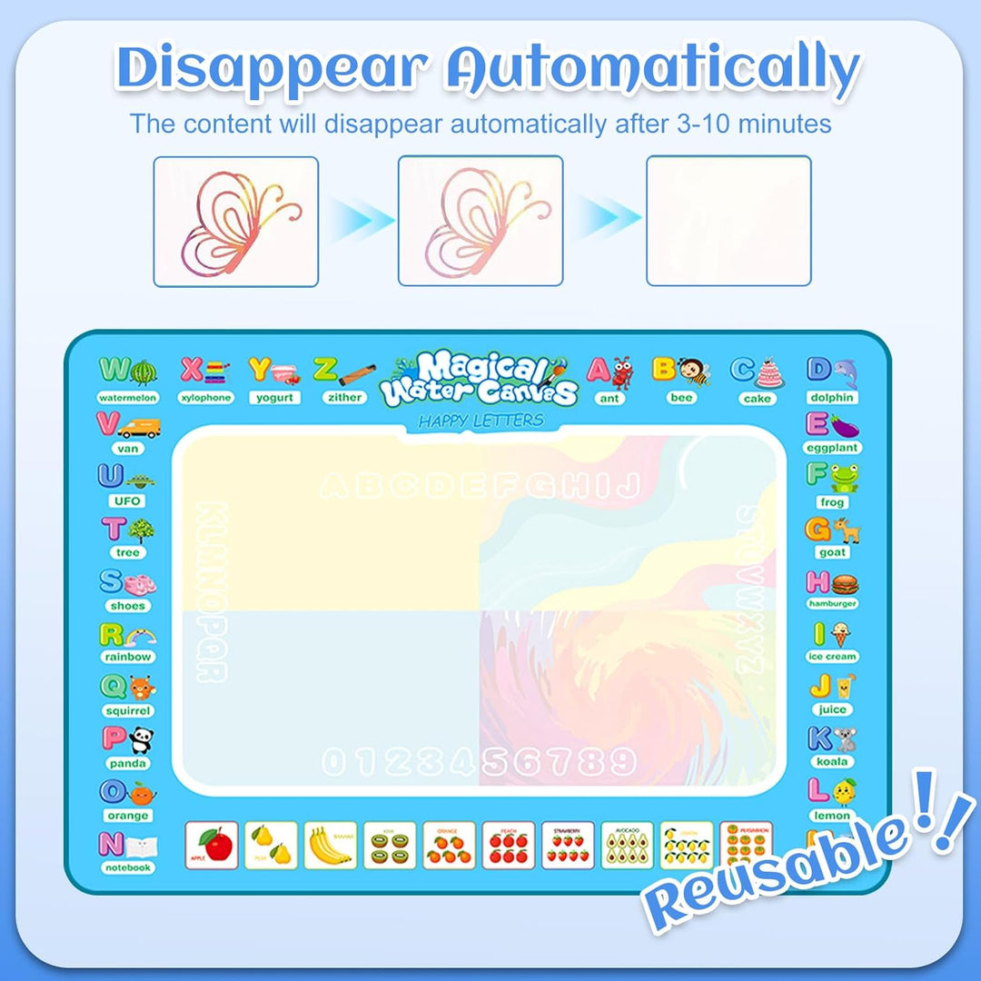 UCAMP Wasser Doodle Matte100 * 80 cm Aqua Magic Doodle Matte,Malmatte Mit Wasserstift Werkzeuge Stem