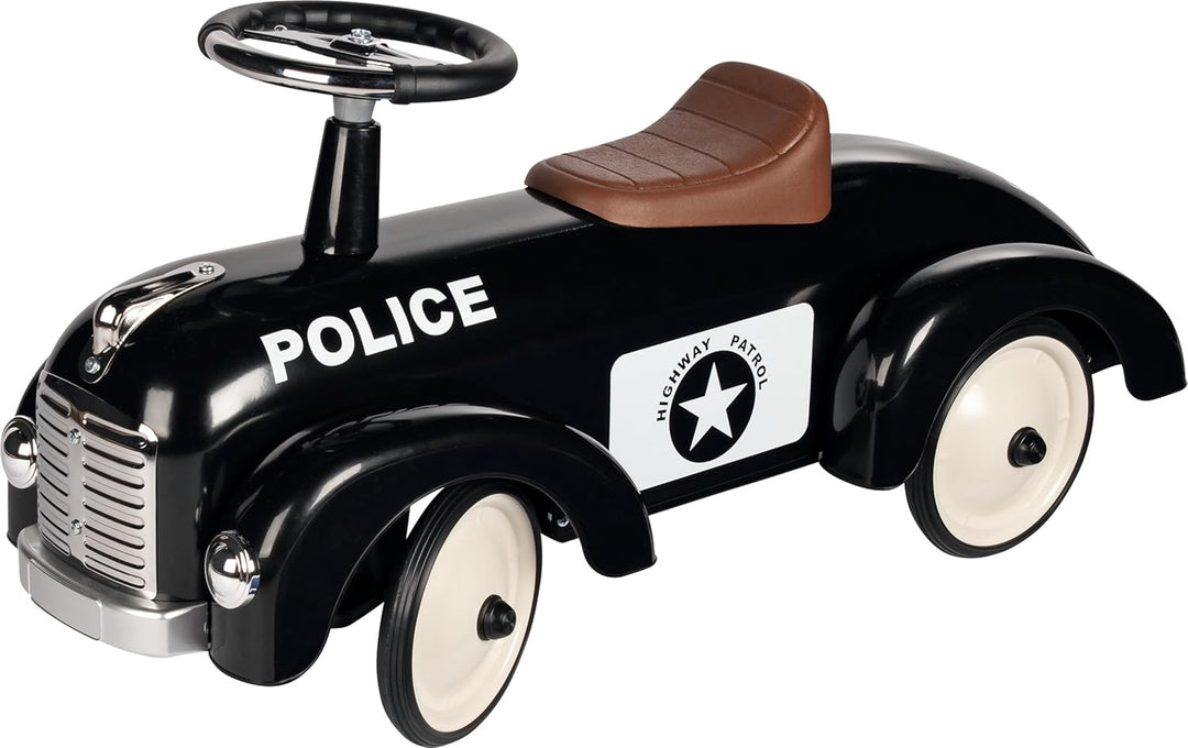 goki 14177 Rutscherfahrzeug Police, schwarz