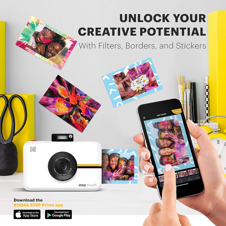 KODAK Step Touch 13MP Digitalkamera und Instant-Drucker mit 3.5 -LCD-Touchscreen-Display, 1080p HD-V