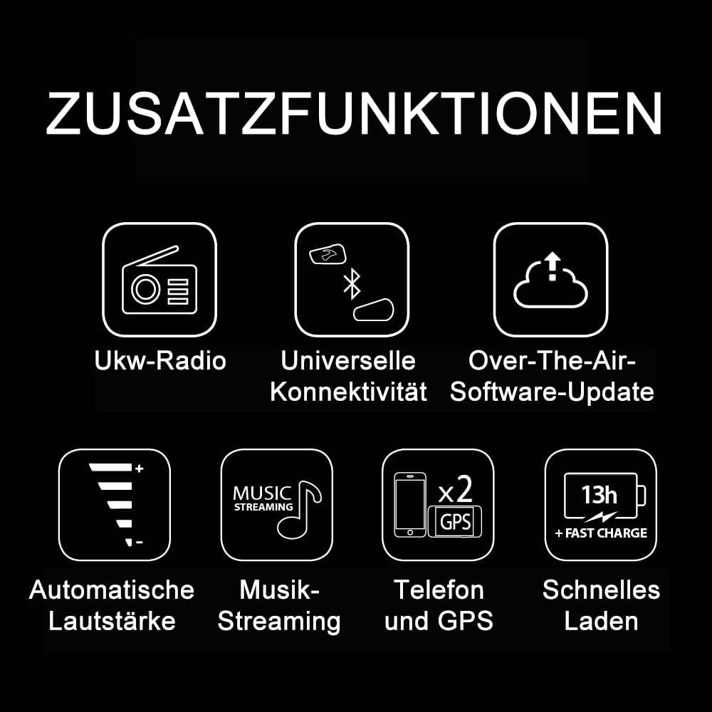 CARDO, kostenloses Motorrad-Gegensprechanlagen-Kit Bluetooth Freecom 2X Solo Einzelpackung Freecom 2