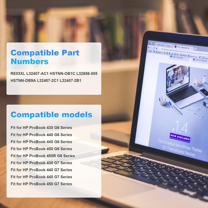 ASUNCELL 45Wh RE03XL Laptop Akku für HP ProBook 430 G6 440 G6 450 G6 455 G6 455R G6 HP RE03XL HSTNN-