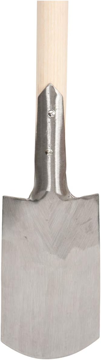 SHW-FIRE Pflanzspaten handgeschmiedet aus Stahl - 95cm Holzstiel - Idealer Torfspaten, für Rasenkant