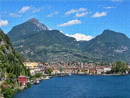 CALVENDO Puzzle Blick auf Riva del Garda 1000 Teile Lege-Grösse 64 x 48 cm Foto-Puzzle Bild von Susa