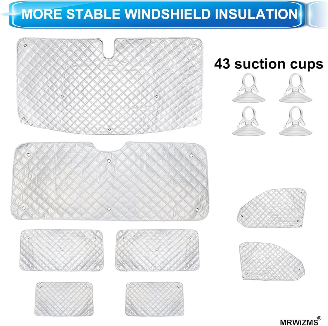 Thermomatten VW T5 T6, Thermomatte wohnmobil, Sonnenschutz Auto frontscheibe, Premium Aluminium-Vlie