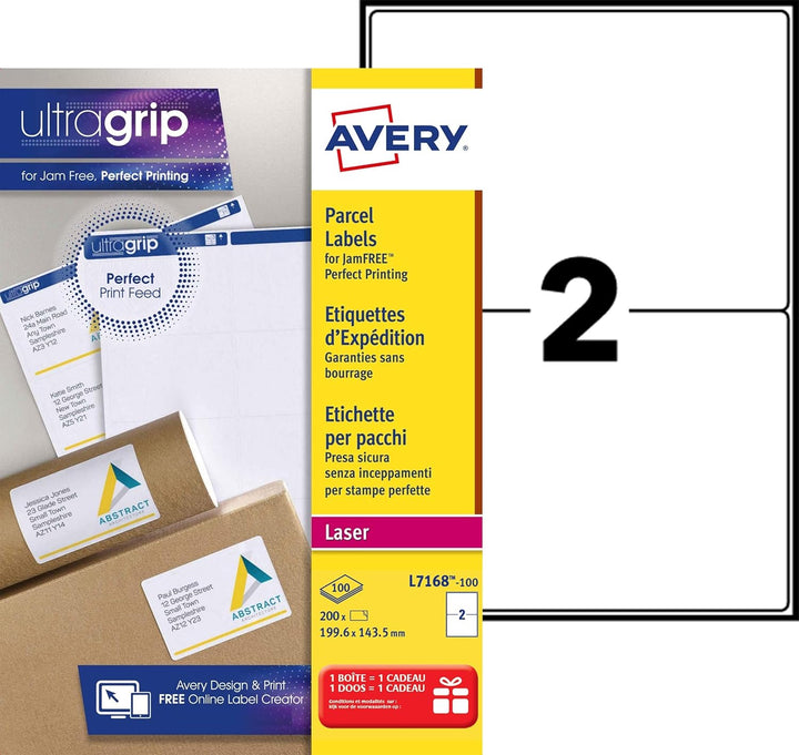 Avery-Zweckform White Address Label - Laser - L7168: L7168-100