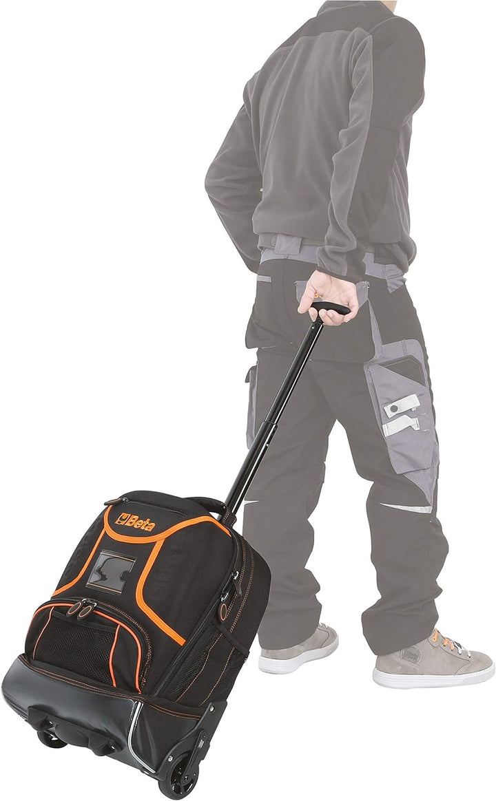 Beta C6T-2106 Werkzeugrucksack aus Hightech-Gewebe Werkzeugtasche (Rollen, Teleskopgriff, 2 herausne