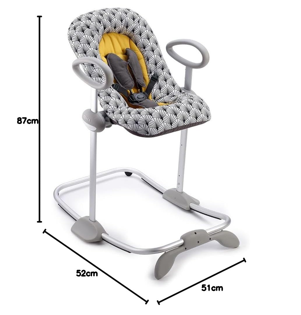 BÉABA, Up & Down III - Babywippe - Wippe für Babys und Kleinkinder - Höhenverstellbar - Schaukelfunk