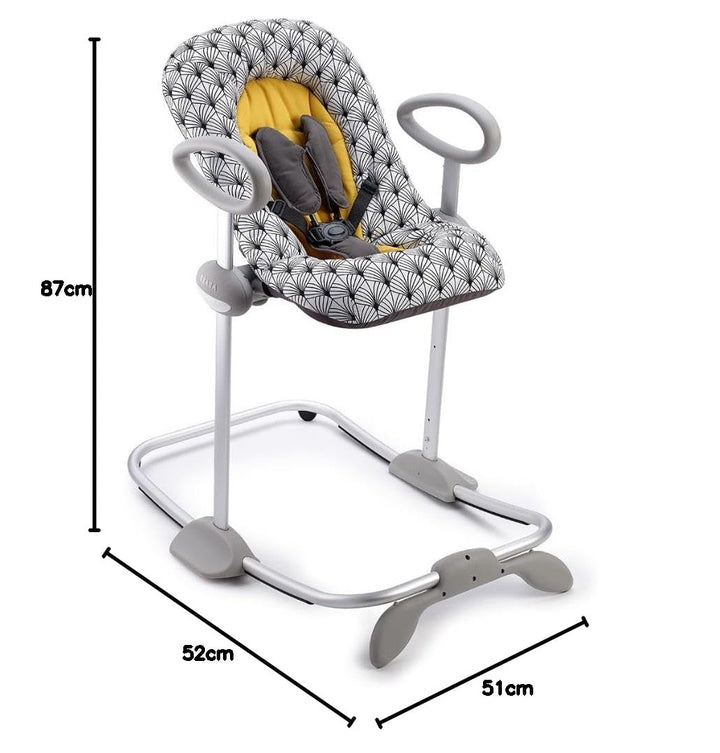BÉABA, Up & Down III - Babywippe - Wippe für Babys und Kleinkinder - Höhenverstellbar - Schaukelfunk