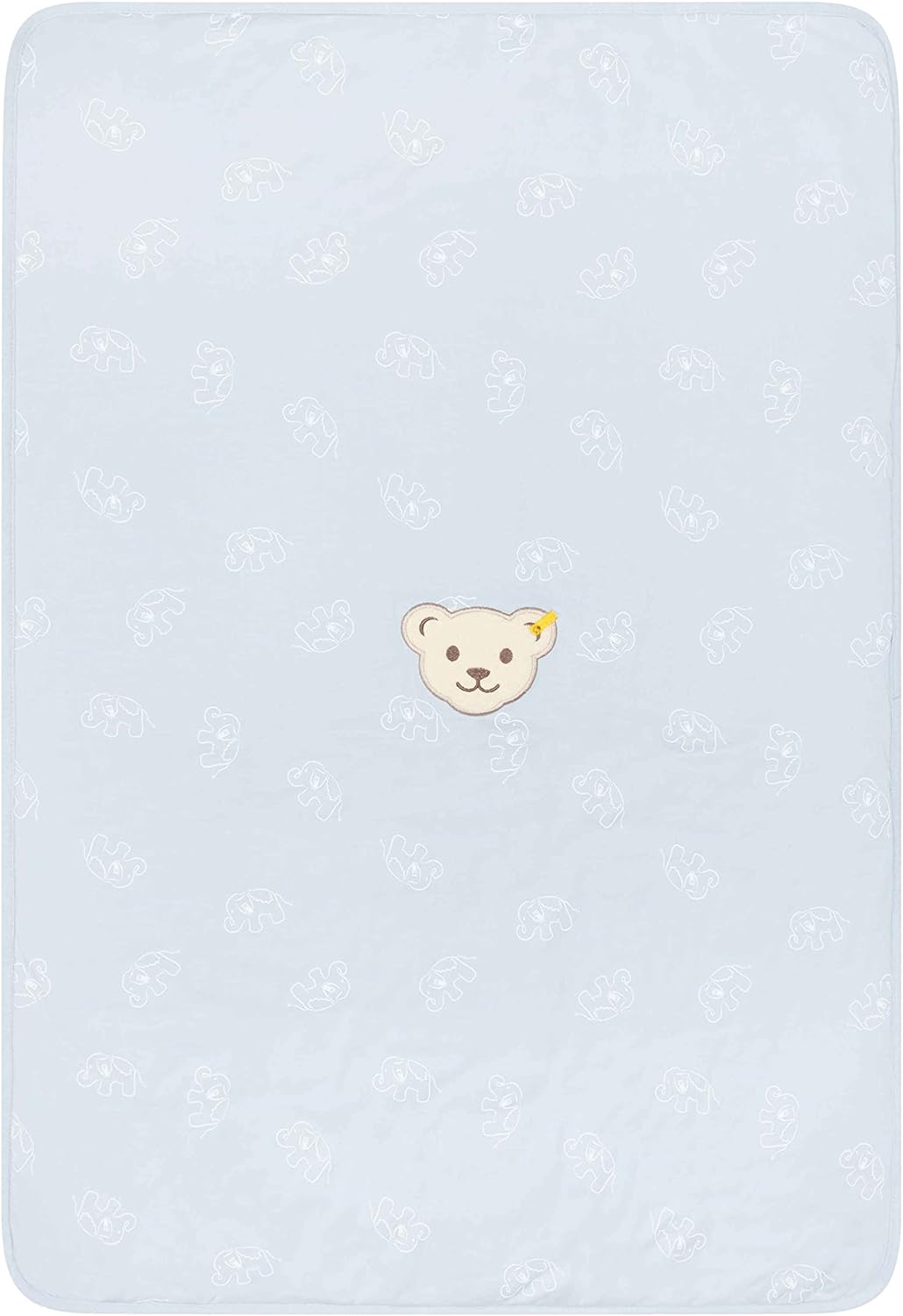 Steiff Unisex Baby Basic Decke GOTS, Celestial Blue