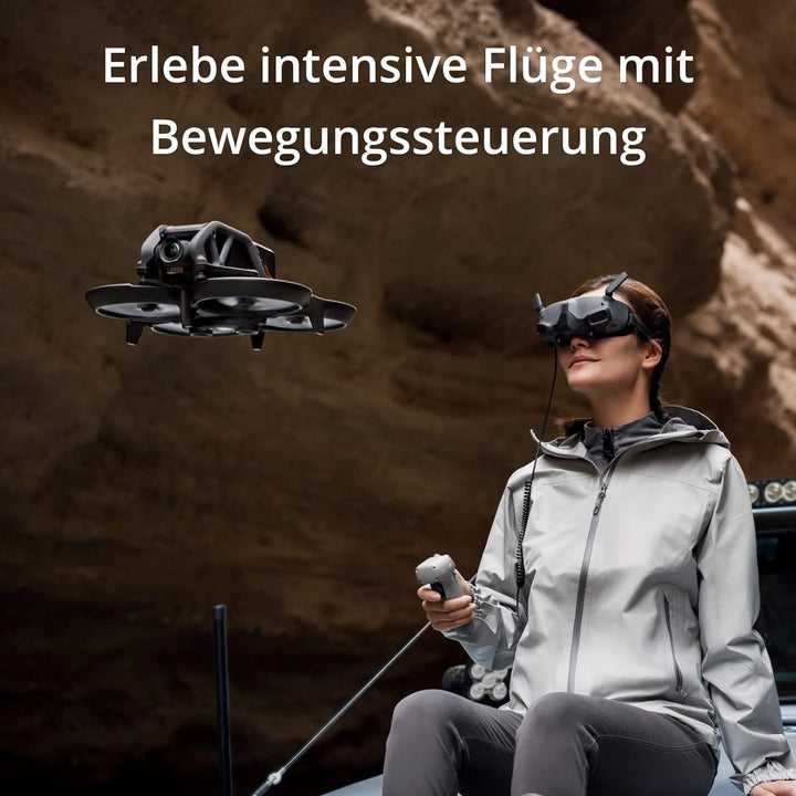 DJI Avata - FPV-Drohne Quadrokopter mit stabilisiertem 4K Video, superweitem 155° Sichtfeld, integri
