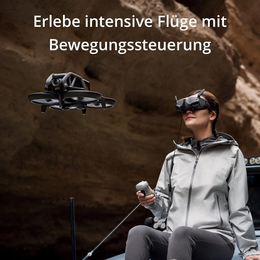 DJI Avata - FPV-Drohne Quadrokopter mit stabilisiertem 4K Video, superweitem 155° Sichtfeld, integri