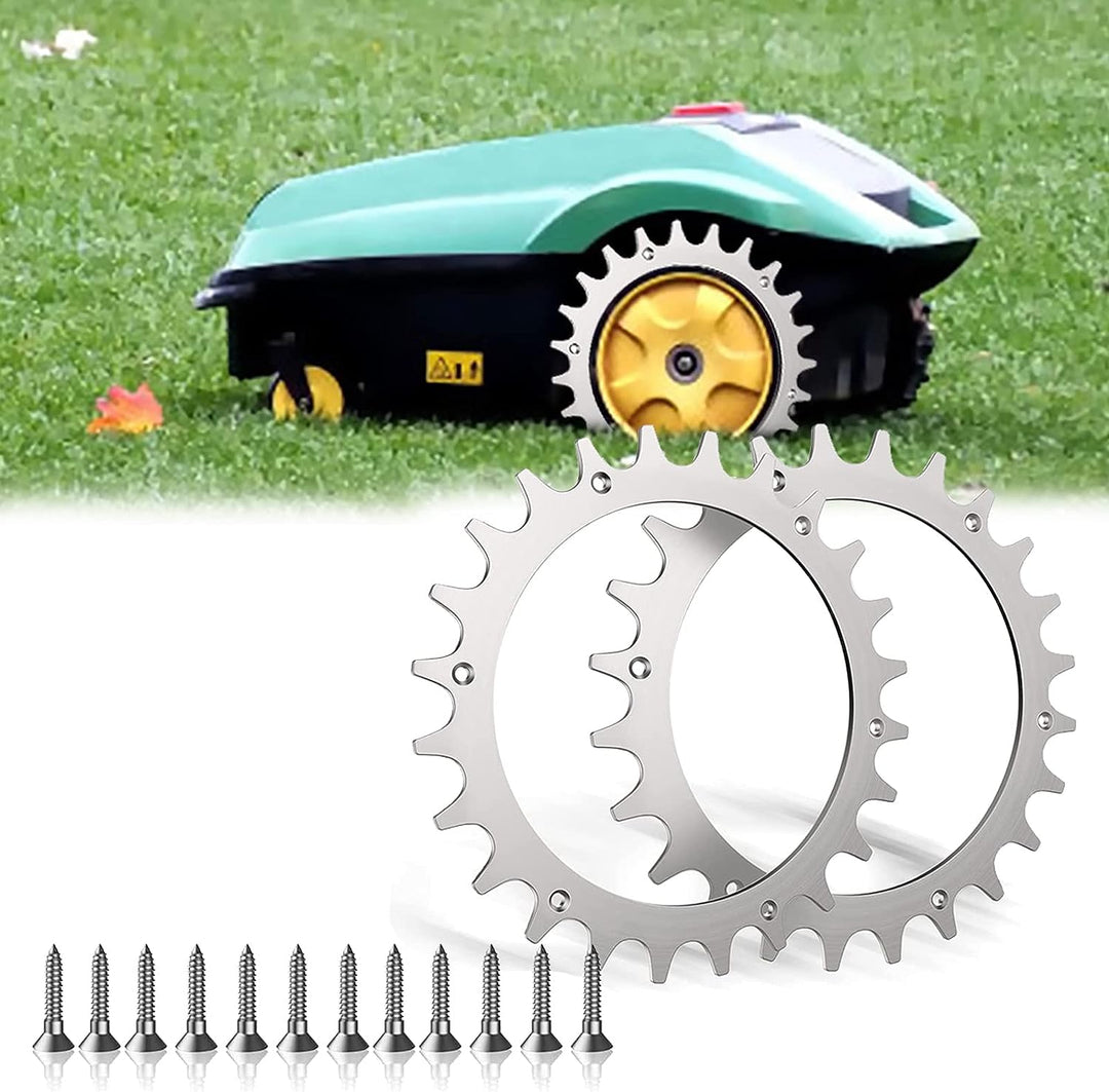 Edelstahl Spikes, 2 Stück Spikes für Bosch Indego XS 300 M700 S 500 M+700 S+500 mit 12 M4 Flachkopfs