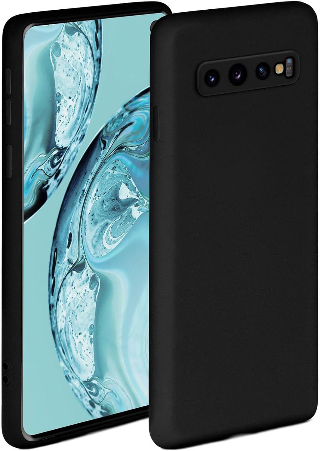 ONEFLOW Soft Case für Samsung Galaxy S10 Hülle aus Silikon mit Kameraschutz, Silikonhülle mit erhöht