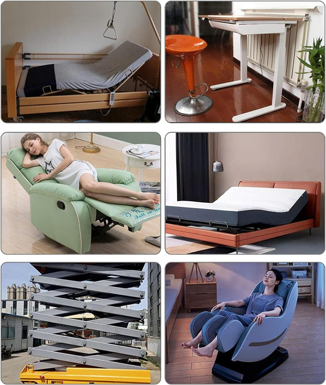 30mm DC 12V Linearaktuator Mini Electric Linear Motion Actuator Kurzschlussschutz T-Typ Schraube(Hub