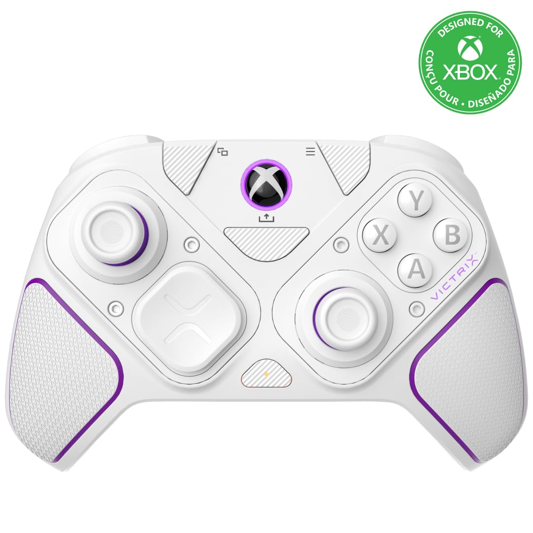 PDP Victrix Pro BFG drahtlos Controller: White For Xbox Series X|S, Xbox One, and Windows 10/11 PC