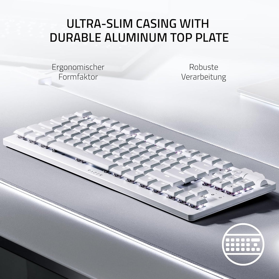 Razer DeathStalker V2 Pro Tenkeyless (Red Switch) - Kabellose Optische Low-Profile-Gaming-Tastatur (