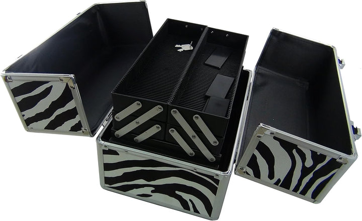 DynaSun Alu Beautycase Schminkkoffer Beautycase Alu Design Bs35 Zebra, Bs35 Zebra