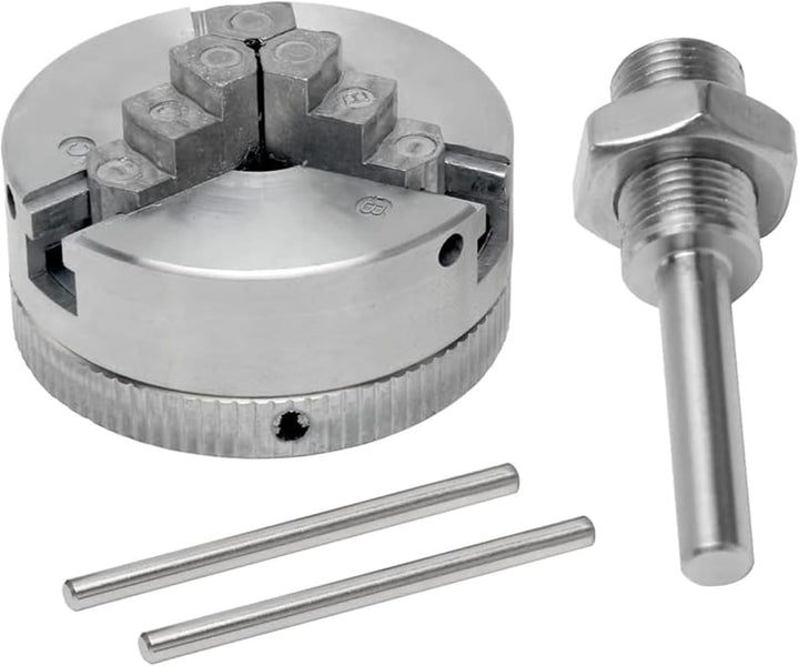 Spannfutter Drechselbank, Zinklegierung Mini Drehmaschine Dreibackenfutter M12 * 1 Bohrfutter Handbo